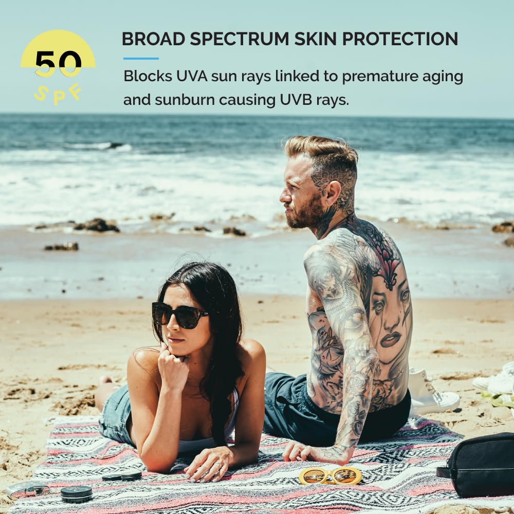 Zeus Men'S Daily Defense Spf50 Face Moisturizer For Men, Natural & Organic, Zinc Oxide Face Moisturizing Mineral Sunscreen, Hydrates & Protects Skin Against Harmful Uv Rays (Made In Usa) : Beauty & Personal Care