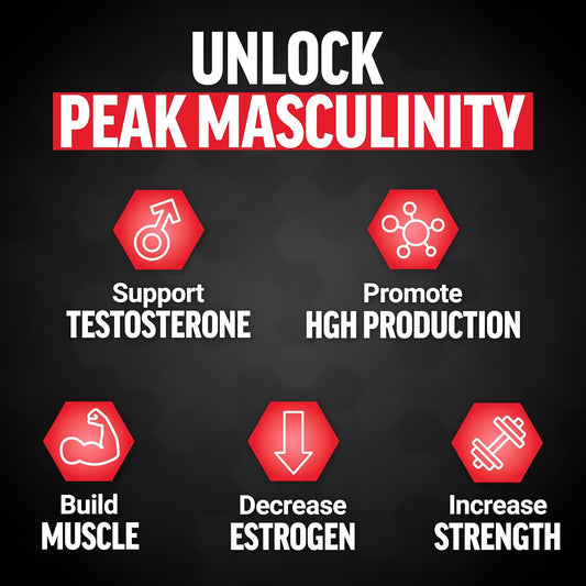 Force Factor Alpha King Immortal Total Hormone Support Testosterone Booster For Men With Fenugreek Seed To Reduce Estrogen, Build Muscle, Improve Strength, And Enhance Performance, 180 Capsules