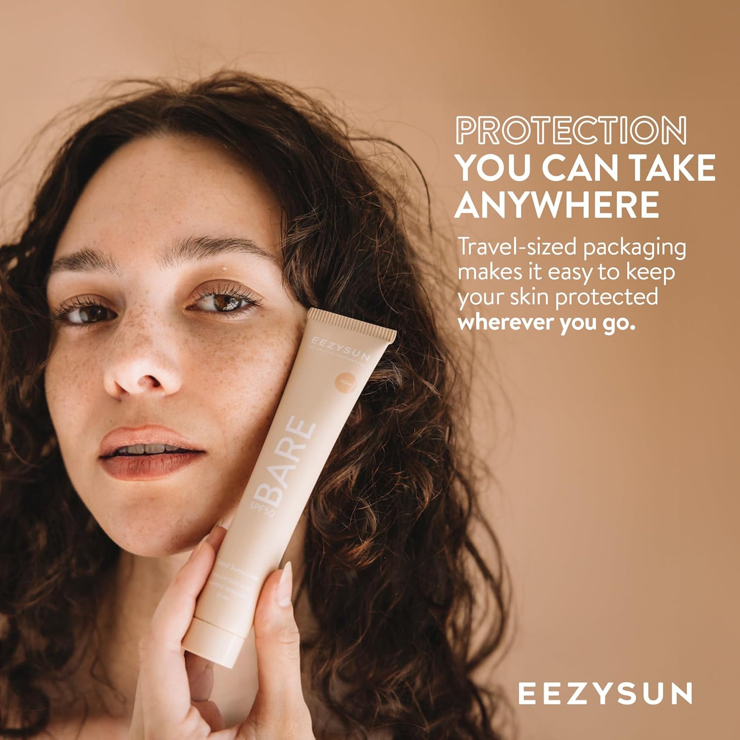 Bare Tinted Sunscreen Spf 50 – Non-Greasy, Water-Resistant, Vegan & Reef-Safe With Hyaluronic Acid & Jojoba Oil – 1.69 Fl Oz – Light