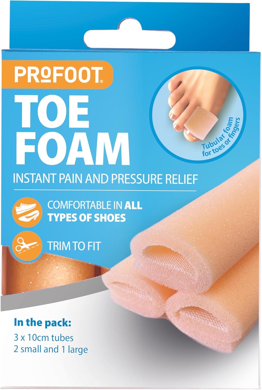 Profoot Toe Foam Tubes : Amazon.co.uk: Health & Personal Care