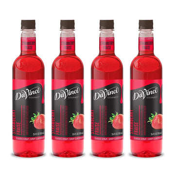 Davinci Gourmet Classic Strawberry Syrup, 25.4 Fluid Ounce (Pack Of 4)