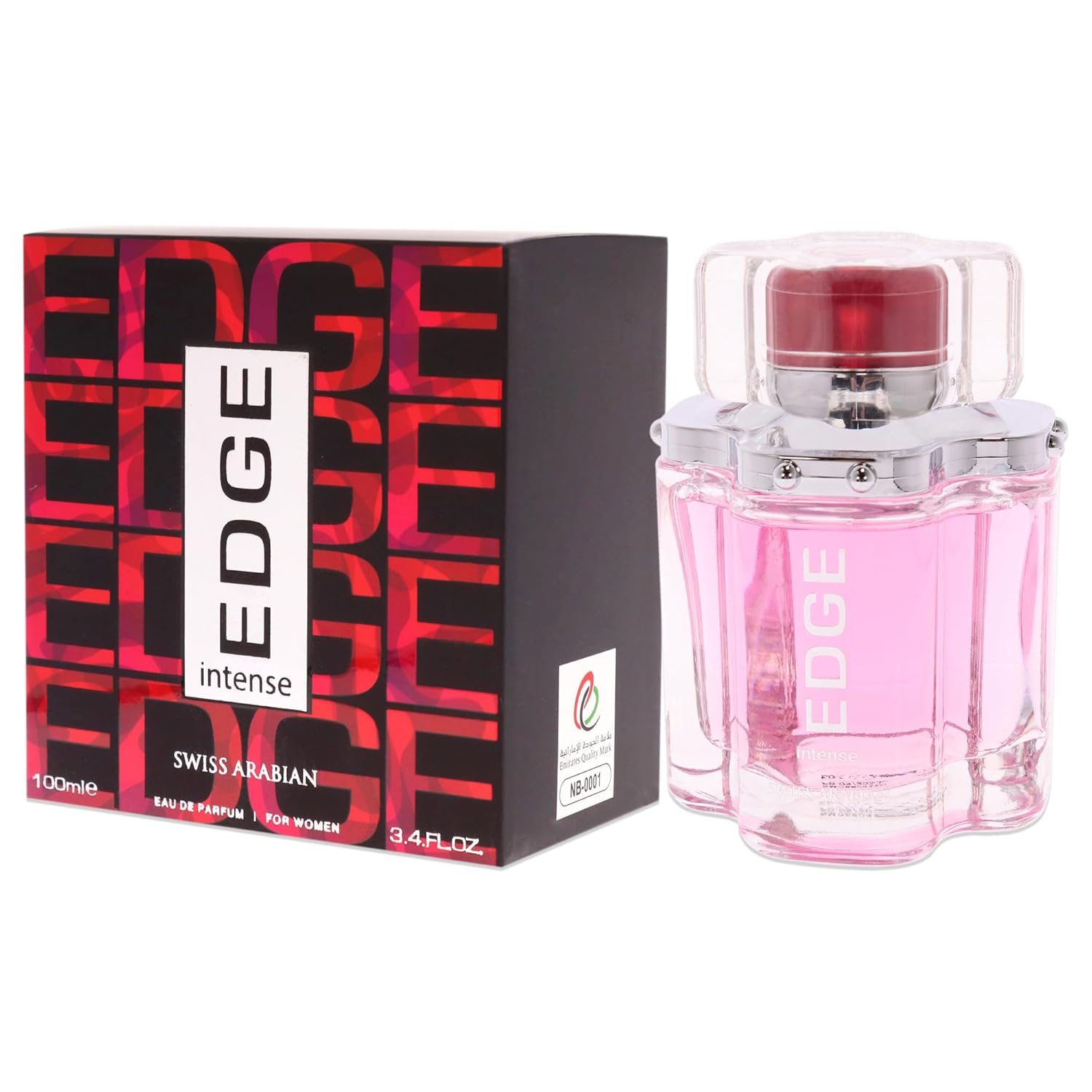Swiss Arabian Edge Intense - Luxury Products From Dubai - Long Lasting, Addictive Personal Edp Spray Fragrance - Seductive Signature Aroma - 3.4 Oz : Beauty & Personal Care