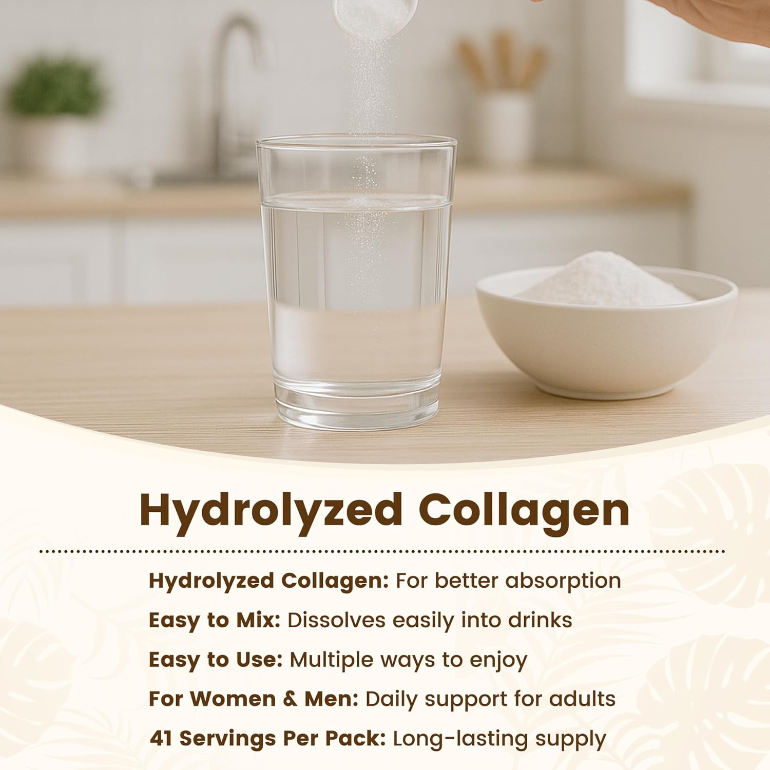 Vev Multi Collagen Peptides Powder, 1 Lb (41 Servings) – Type I, Ii, Iii, V, X, Hydrolyzed Collagen, Hyaluronic Acid Power, Biotin, Vitamin C, Supports Skin, Unflavored, Dissolves Easily : Health & Household