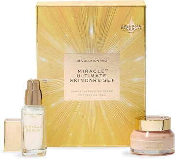Revolution Pro Ultimate Miracle Skincare Gift Set, Hydrating Kit, Includes Pro Miracle Face Cream & Serum, Vegan & Cruelty-Free