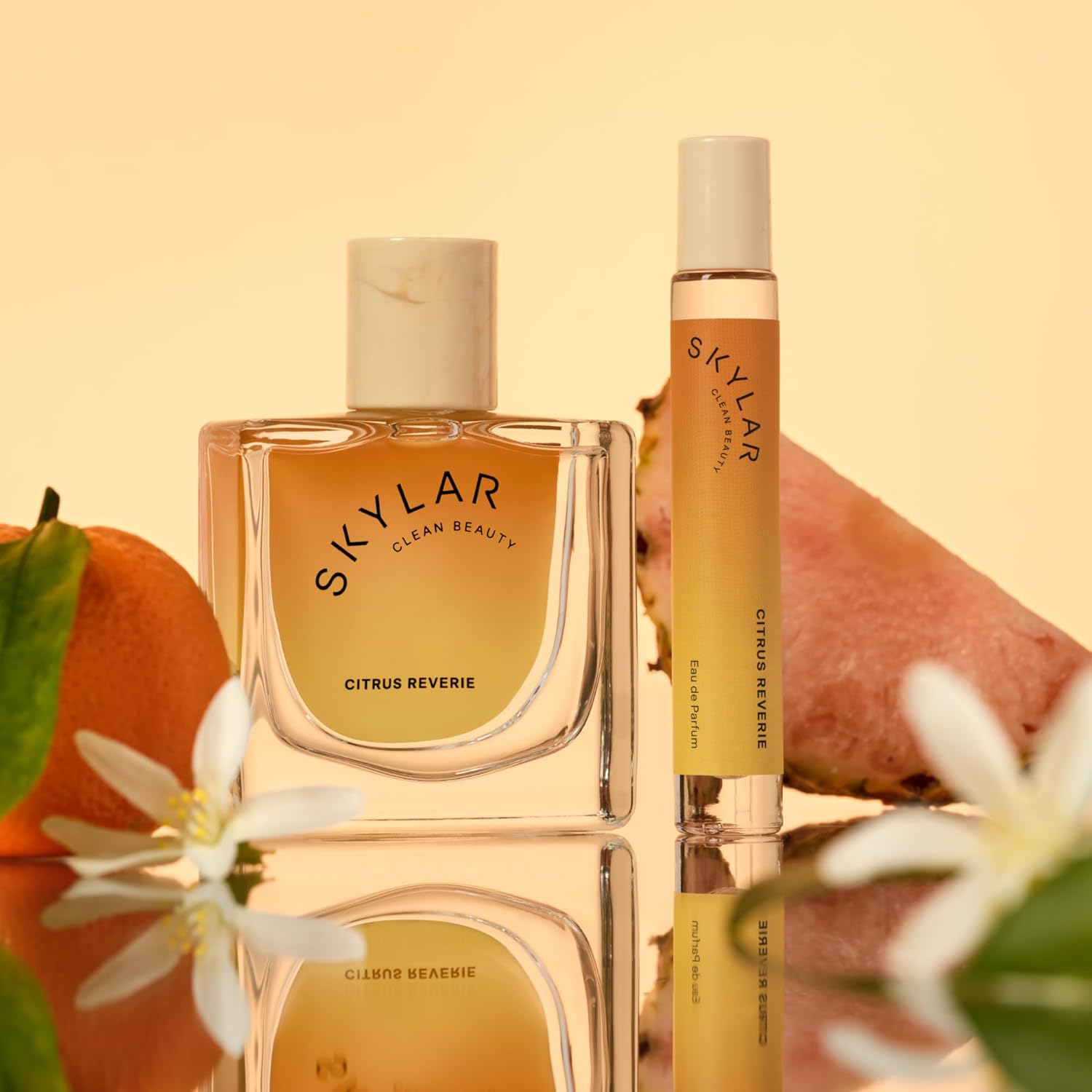 Skylar Capri Summer Eau De Parfum - Hypoallergenic & Clean Perfume For Women & Men, Vegan & Safe For Sensitive Skin - Fruity Citrus Perfume, Bergamot, Neroli & Blood Orange - 10Ml /0.33 Fl Oz : Beauty & Personal Care