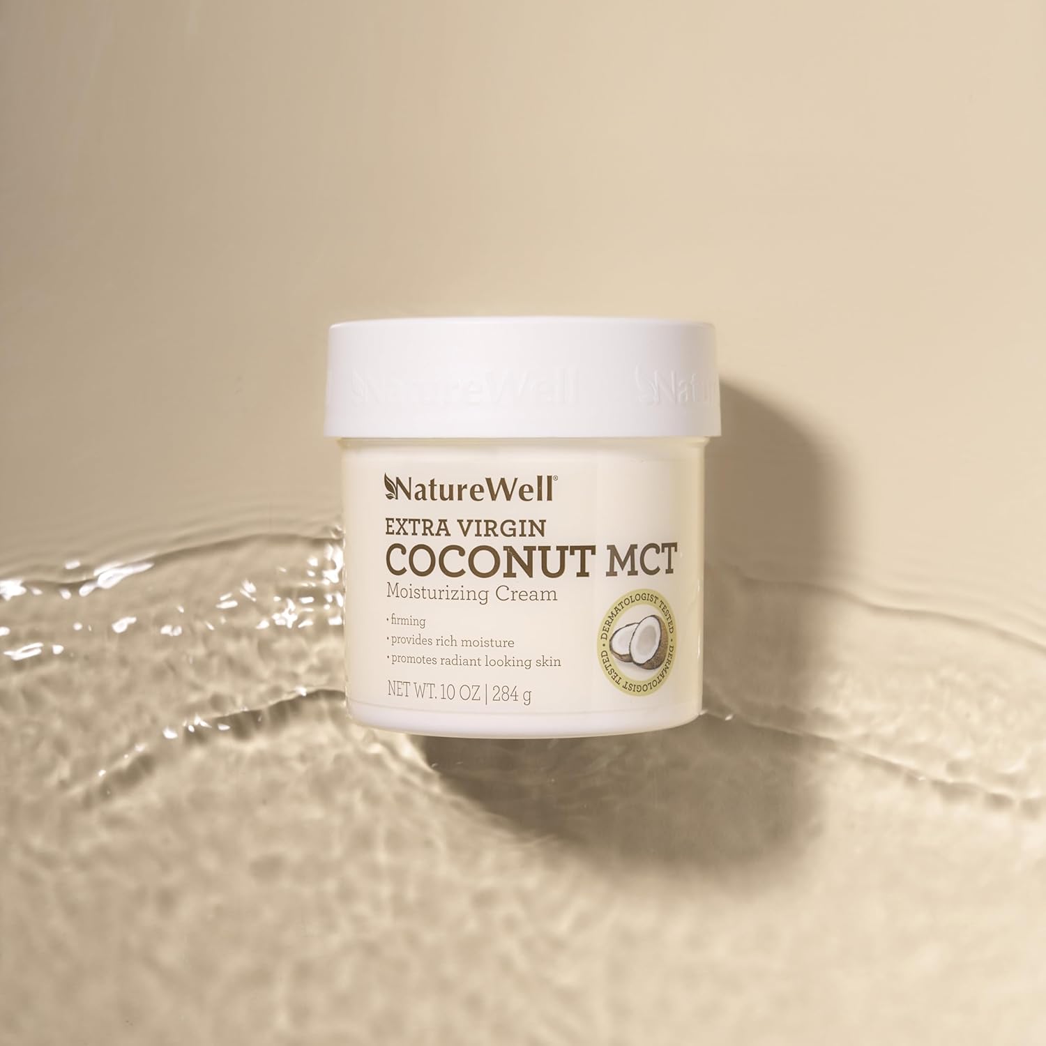 Nature Well Clinical Extra Virgin Coconut Mct Moisturizing Cream For Face, Body, & Hands, Firming, Provides Rich Moisture & Promotes Radiant Looking Skin, 10 Oz : Beauty & Personal Care