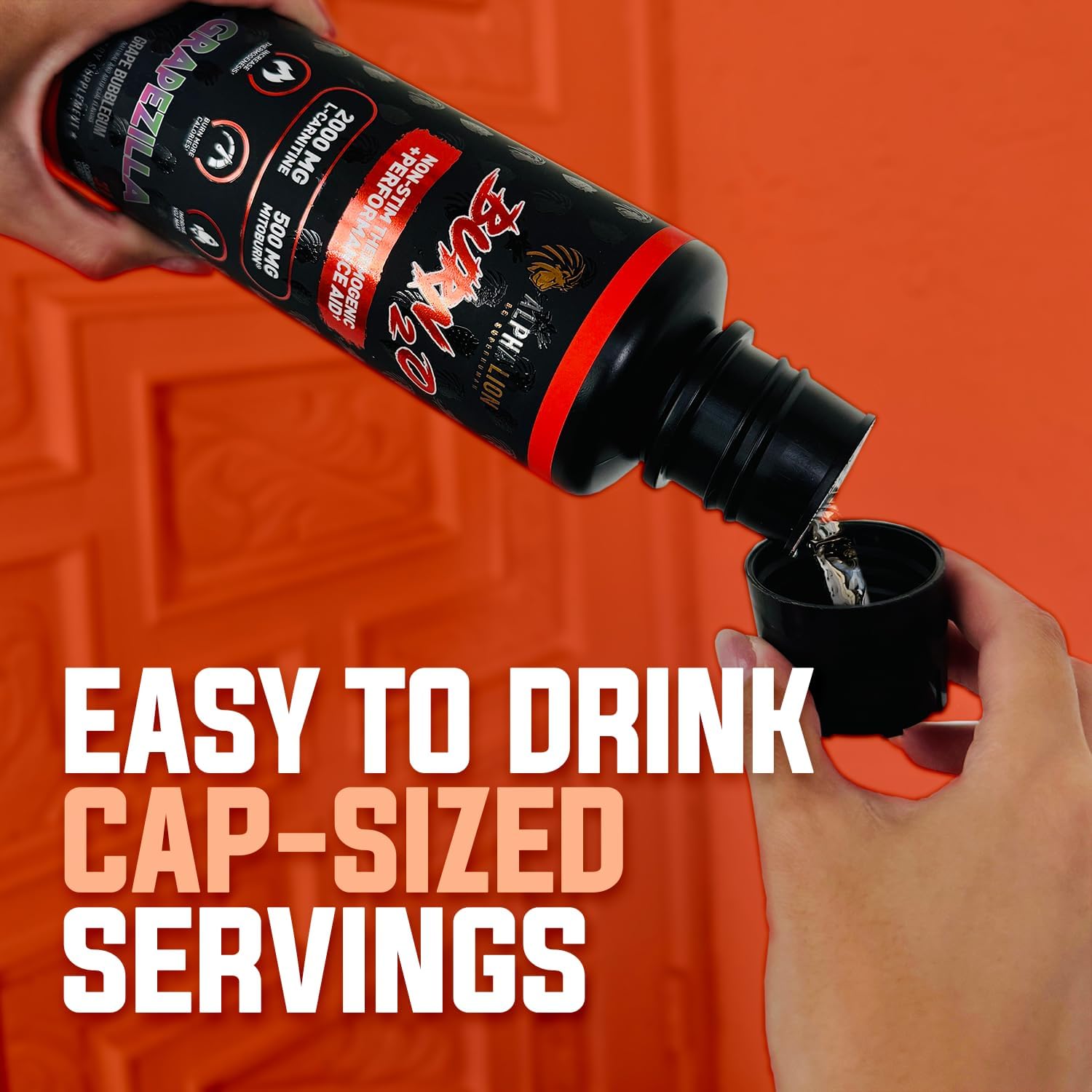 Alpha Lion Burn 20 L-Carnitine Liquid 2000Mg, Premium Liquid Fat Burner & Pre-Workout Supplement For Men & Women - Natural Energy & Metabolism Booster For Weight Loss - Shredberry : Health & Household