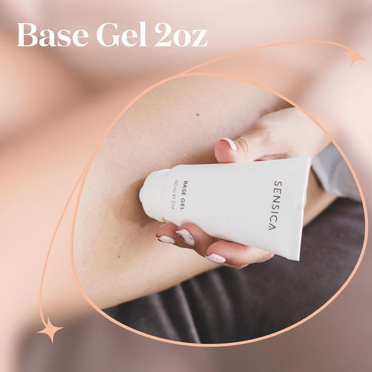 Sensica Radio Frequency Base Gel - 2Oz / 60Ml For Rf Facial Firming And Body Slimming Machines At Home. Conductive Rich Skin Gel Formula - Base For A Smooth & Effective Treatment - Cooling & Soothing