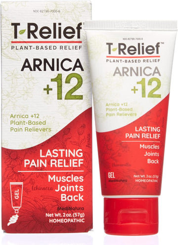 T-Relief Arnica +12 Gel Natural Actives For Back Joint Soreness Muscle
