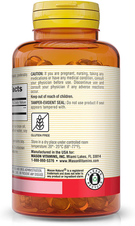 Mason Natural Co Q10 100 Mg – Healthy Heart And Cellular Energy Production, Supports Cardiovascular Health