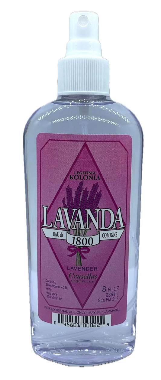 Crusellas Legitima Kolonia 1800 Lavender (Lavanda) Pump Spray Cologne 8 Fl. Oz. : Beauty & Personal Care
