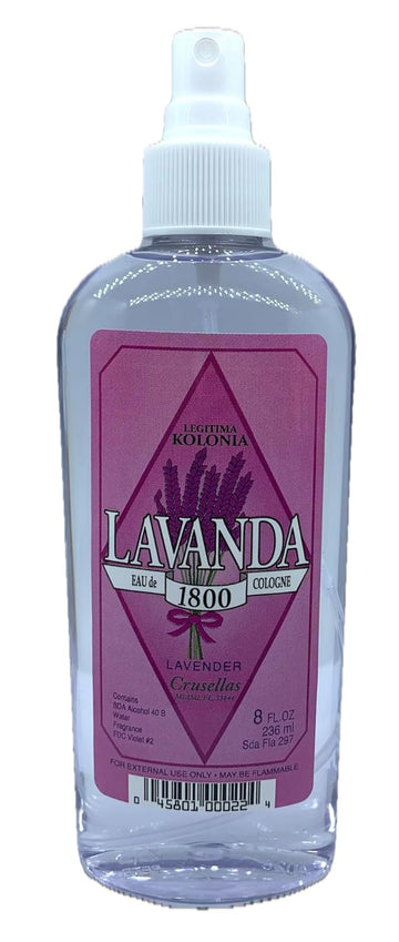 Crusellas Legitima Kolonia 1800 Lavender (Lavanda) Pump Spray Cologne 8 Fl. Oz. : Beauty & Personal Care
