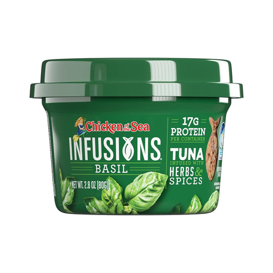 Chicken Of The Sea Infusions Tuna, Basil, 2.8-Ounce Cups (Pack Of 6)