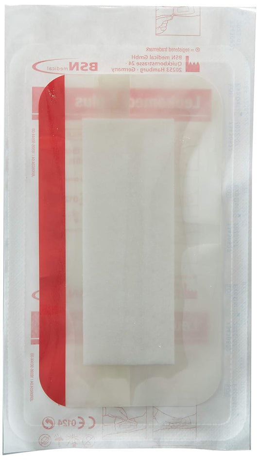 Bsn Medical 72382-02 Leukomed T Plus Transparent Film Dressing With Absorbent Pad, 8Cm X 15Cm, Pack Of 50