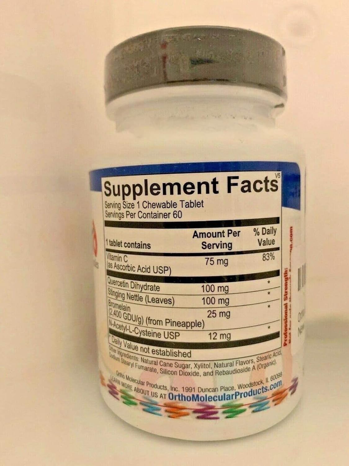 Ortho Molecular - D-Hist Jr. 60 Tablets : Health & Household