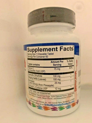 Ortho Molecular - D-Hist Jr. 60 Tablets : Health & Household