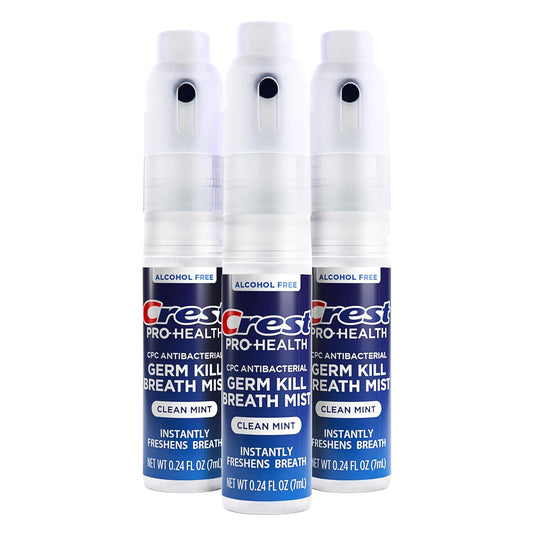 Crest Pro-Health | Portable Alcohol-Free Cpc Mist With Clean Mint Flavor | Fights Odor-Causing Germs For Instant Fresh Breath - 1 Count (0.44Oz) Breath Spray
