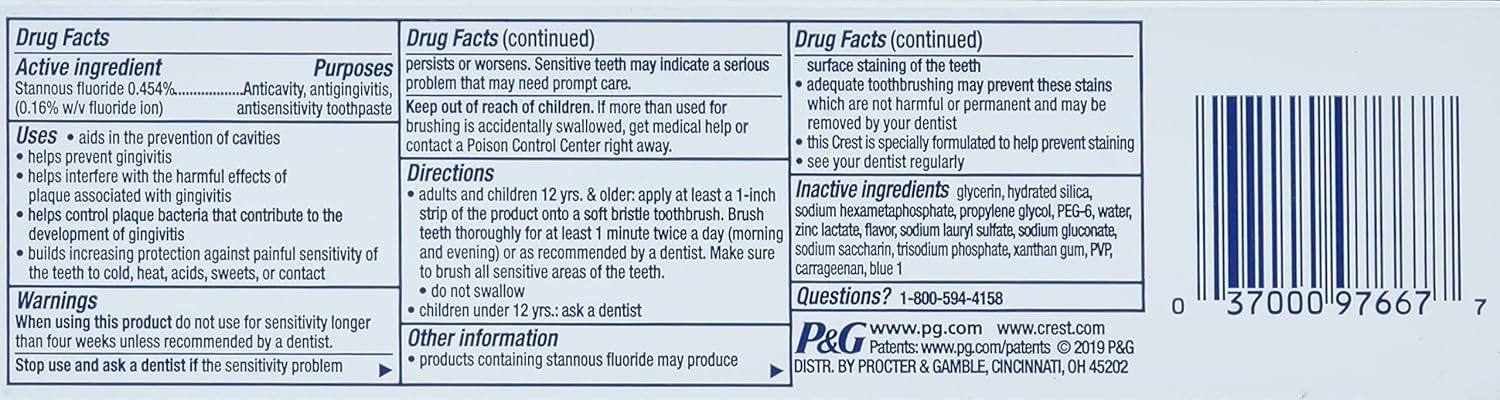 Crest Pro Health Advanced Deep Clean Mint Toothpaste, 5.1 Ounce (Pack of 12) (Packaging May Vary) : Health & Household