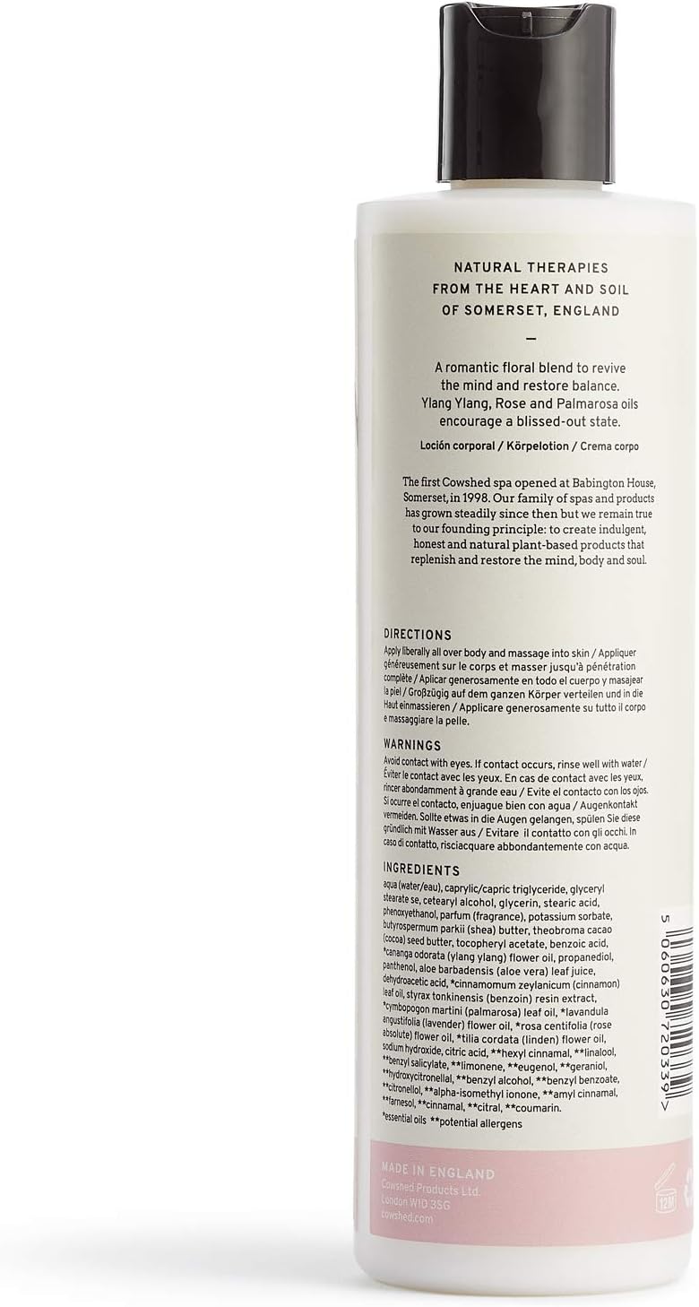 Cowshed Indulge Blissful Rose, Lavender & Ylang Body Lotion, 300 ml : Amazon.co.uk: Beauty