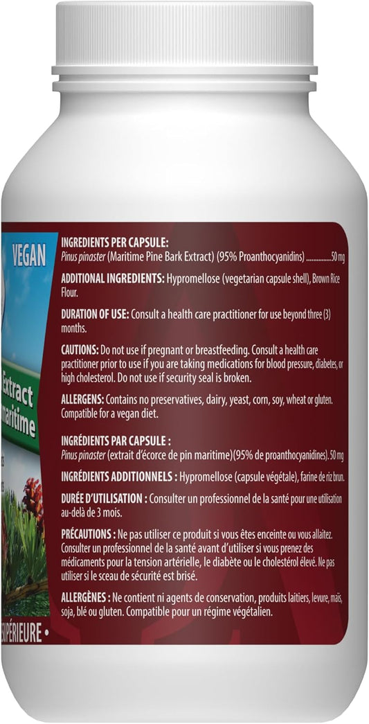 Maritime Pine Bark Extract Anti Hypertenstion 60 Capsules