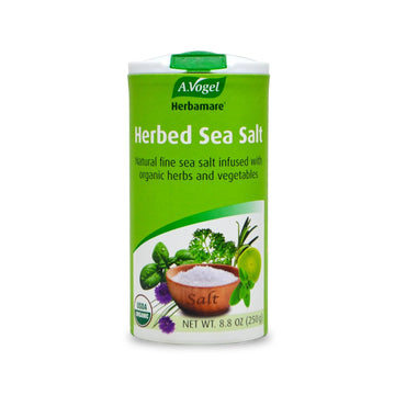 A. Vogel Herbamare Seasoned Sea Salt - Usda Organic - Seasoning Salt Infused With 12 Herbs - 33% Less Sodium - Non-Gmo - Gluten Free - Kosher - 8.8 Oz