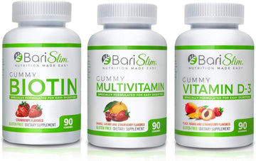 Bariatric Multivitamin Gummies - Specially Formulated Gummy Vitamin For Patients After Weight Loss Surgery - Easy To Digest & Great Tasting Fruit Flavors | Pack Of 3 (90 Fruit Chews)