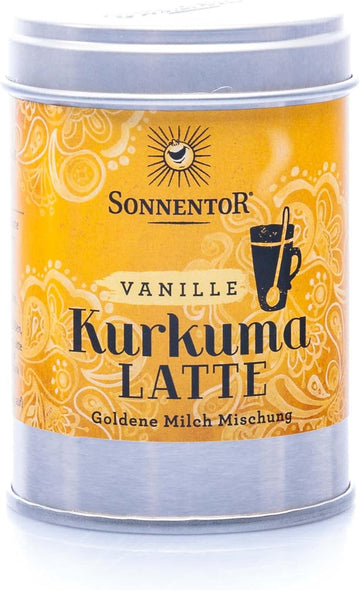 Sonnentor Organic Turmeric Latte Vanilla Golden Milk (Tin) 60G (Pack Of 1)