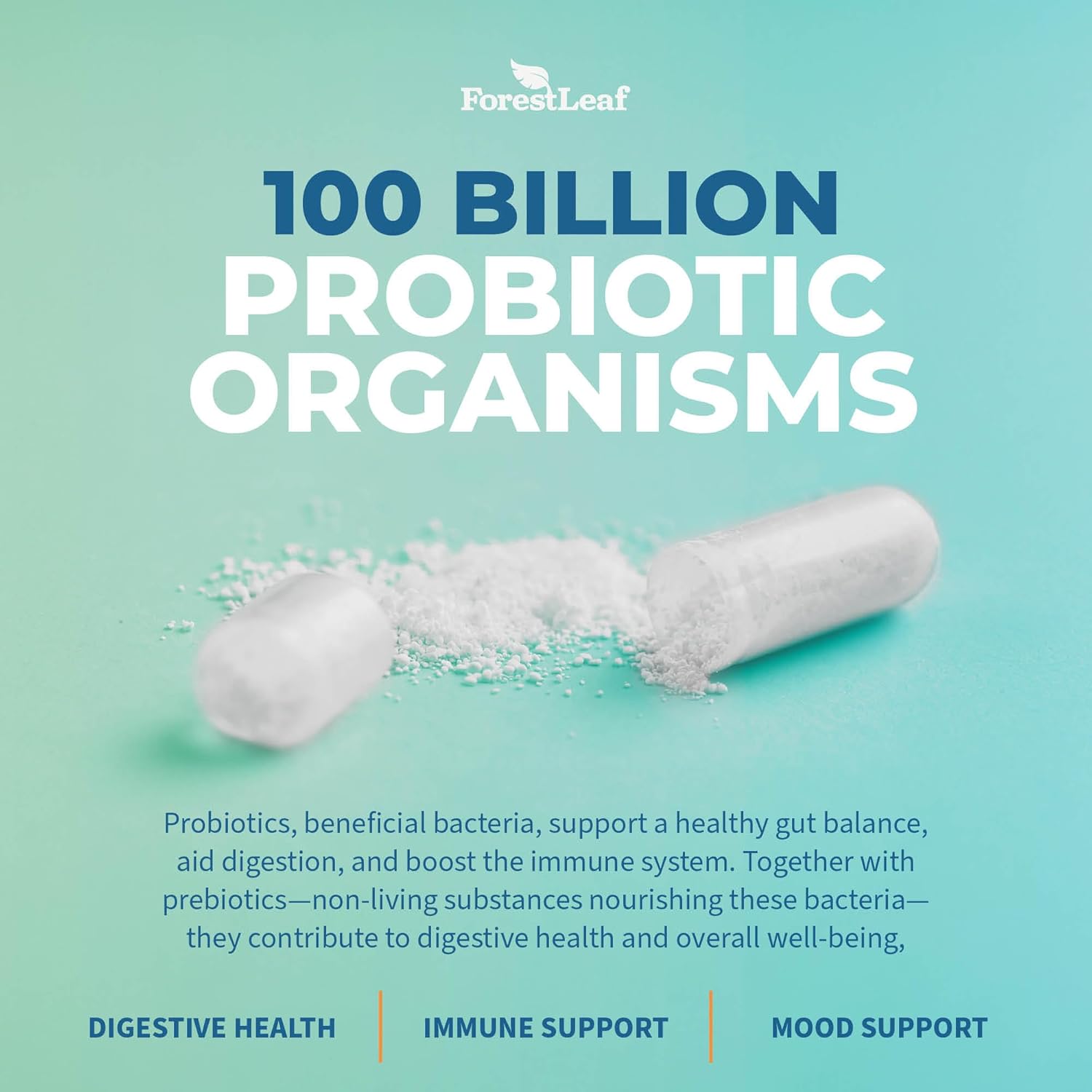 Probiotics For Men And Women, 100 Billion Cfu, 26 Unique Strains, Men'S And Women'S Probiotic And Prebiotics Support Digestive Health, Gut Wellness, Energy, Mood, Immune, Ph Balance (30 Caps) : Health & Household