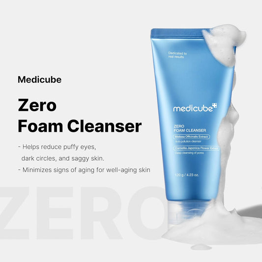 Medicube Home Care Duo For Flawless Skin: Zero Pore Blackhead Mud Facial Mask And Zero Foam Cleanser For Sensitive Skin