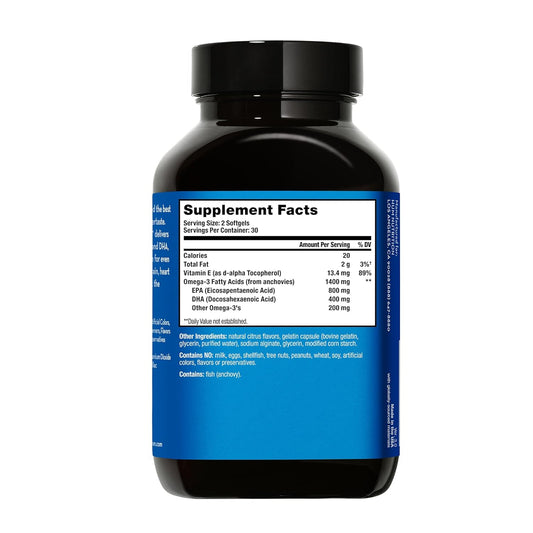 HUM OMG! Omega The Great - Triple Omega 3 Fish Oil Supplement with DHA