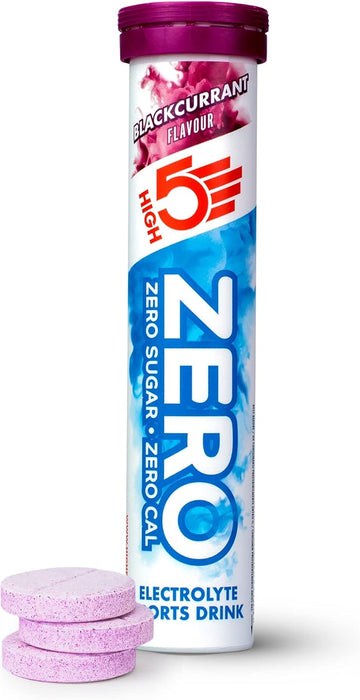 High5 Zero Electrolyte Tablet - Hydration Tablets Enhanced With Vitamin C - 0 Calories & Sugar Free - Boost Hydration, Performance & Wellness - Blackcurrant, 20 Tablets (20X, Pack Of 1)