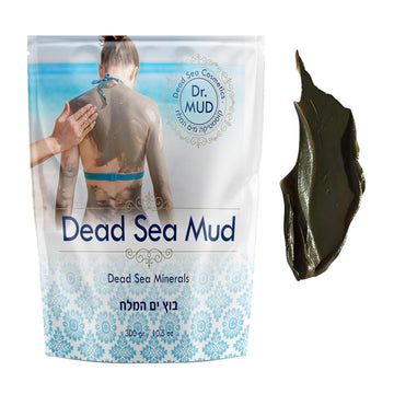 Dead Sea Mud Body Mask, Black Clay Treatment, Natural Minerals Deep Cleansing Mask (20.4 Oz)