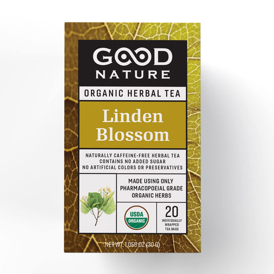 Good Nature Organic Linden Blossom Tea, 1.07 Ounce, 20 Tea Bags