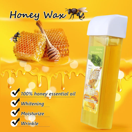 Roll On Wax Kit For Sensitive Skin Hair Removal - Roller For Women And Men - Legs, Arms, Back, Chest, Bikini Area