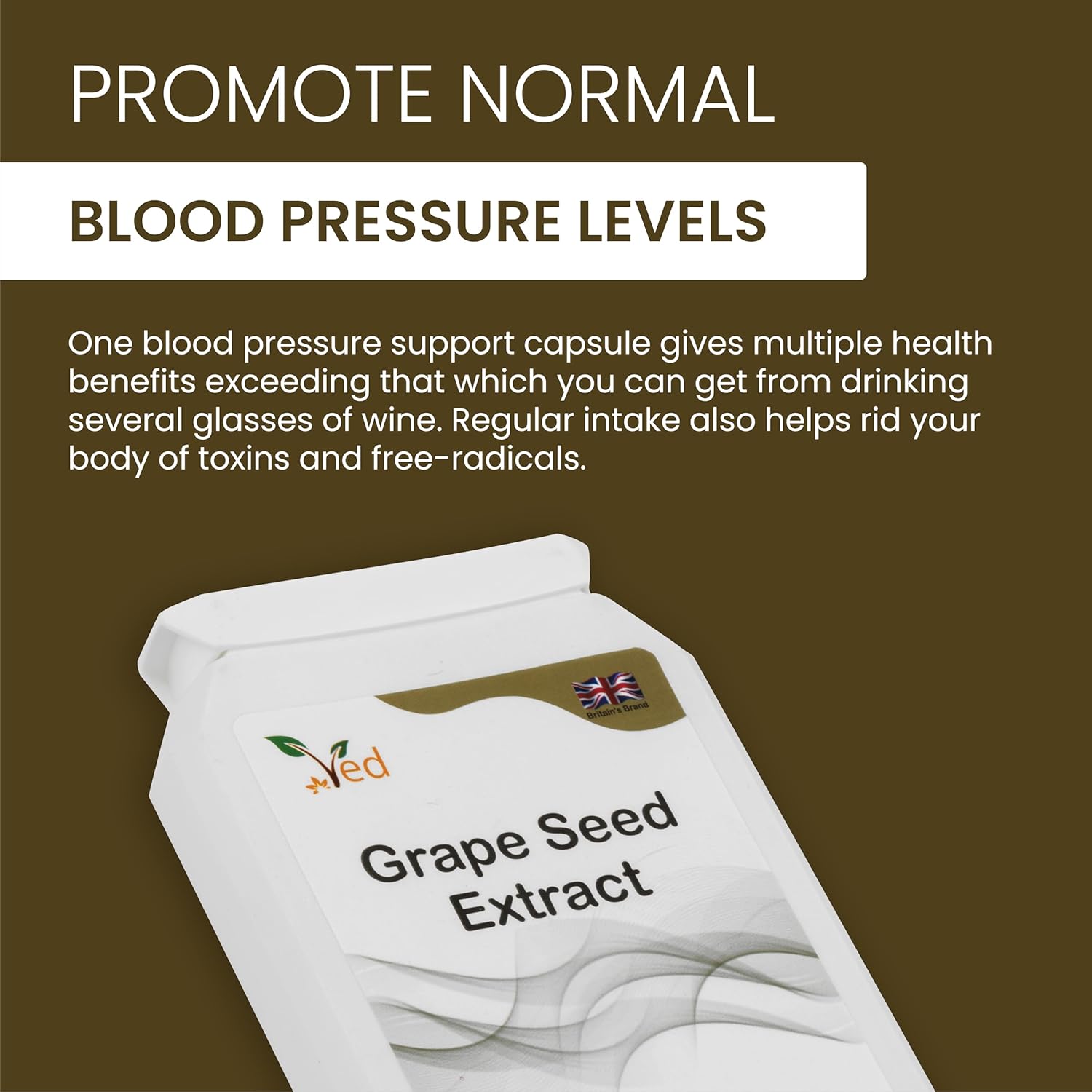 Ved OPC Grape Seed Extract Capsules, Min. 95% Oligomeric Proanthocyanidins,400 mg 90 Vegan Capsule (3 Months Supply) : Amazon.co.uk: Health & Personal Care