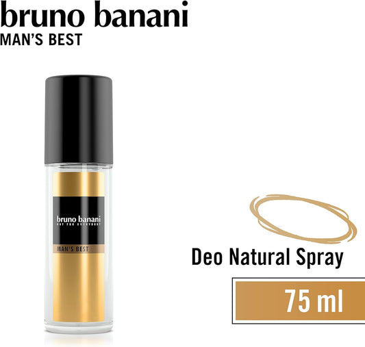 Bruno Man'S Best Deodorant Natural Spray 75Ml Body Fragrance For Men