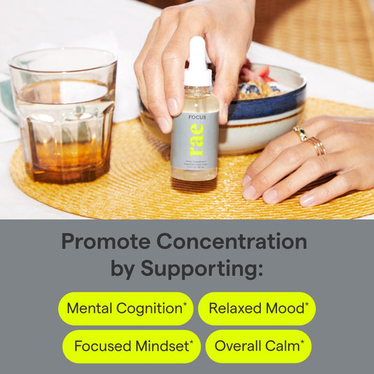 Rae Wellness Focus Drops - Mood Support Supplement To Promote Your Nat