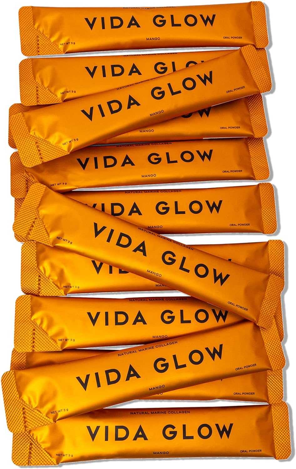 Vida Glow Marine Collagen Powder Sachets Mango : Health & Household