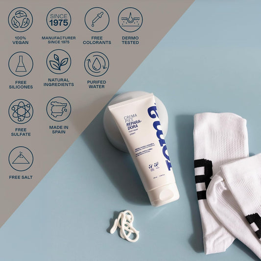 Valquer Foot Repair Cream. Super Moisturizing For Feet, Heels, And Elbows. Repairs And Softens Dry And Cracked Skin - 100 Ml