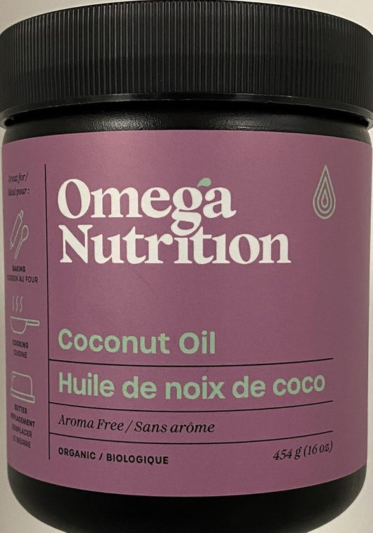 Omega Nutrition Coconut Oil, 454-Grams