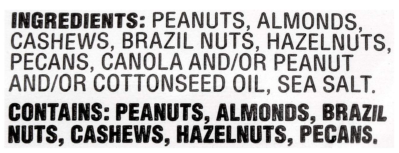 Amazon Brand - Happy Belly Roasted and Salted Mixed Nuts with Peanuts, 2.75 pound (Pack of 1)