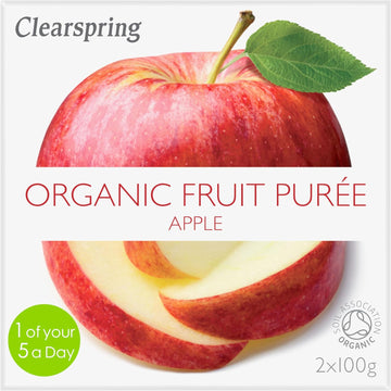 Clearspring Organic Apple And Plum Fruit Purée, 100G (Pack Of 12)