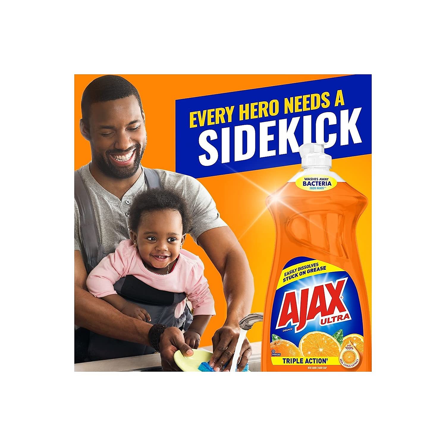 Ajax - CPC 44678CT Triple Action Dish Liquid-Orange, 28 oz : Health & Household