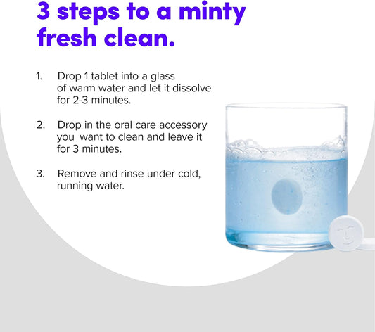 Smiledirectclub Retainer Cleaner, 128 Denture Cleaning Tablets, Safe And Minty Fresh