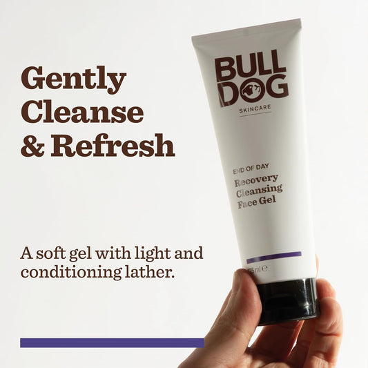 Bulldog Skincare - End Of Day Recovery Cleansing Gel For Men | Face Wash | 125 Ml