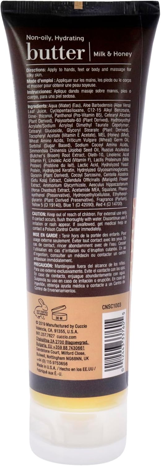 Cuccio Milk & Honey Butter Blend Tube 4oz : Amazon.co.uk: Beauty