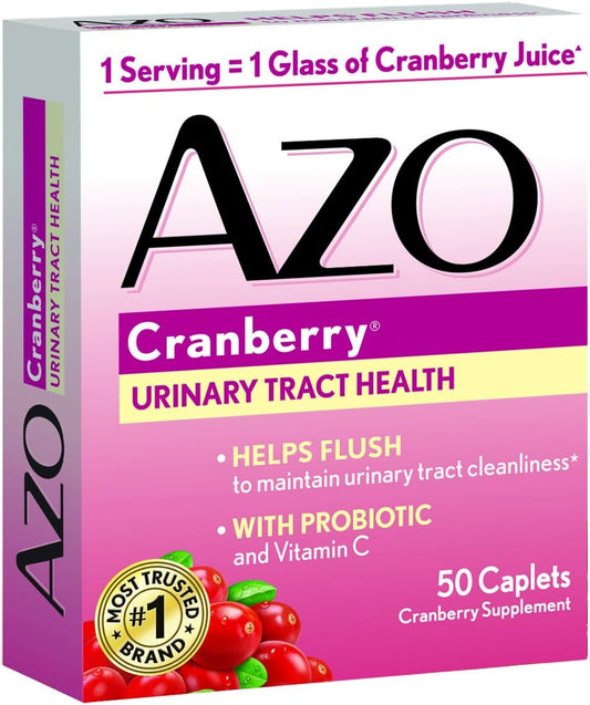 Azo All Natural Concentrated Cranberry Tablets, 50 Count (Pack Of 3)