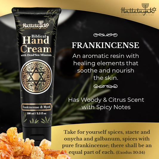 Halleluyah Anointing Hand Cream - Myrrh And Frankincense Infusion For Ritualistic Skincare - Purify Your Skin And Elevate Your Daily Moments With Sacred Fragrance