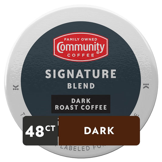 Community Coffee Signature Blend Dark Roast Single-Serve Keurig K-Cup Pods 48 Count (Pack Of 1)