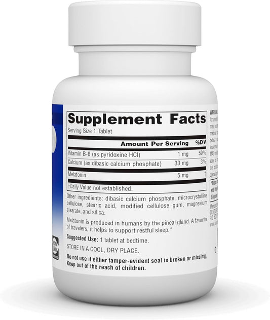 Source Naturals Sleep Science Melatonin, Helps Promote Sleep*, 5 Mg - 60 Tablets